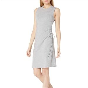 THEORY Rimaeya DR Rubric Gray Stretch Ruched Tank dress M